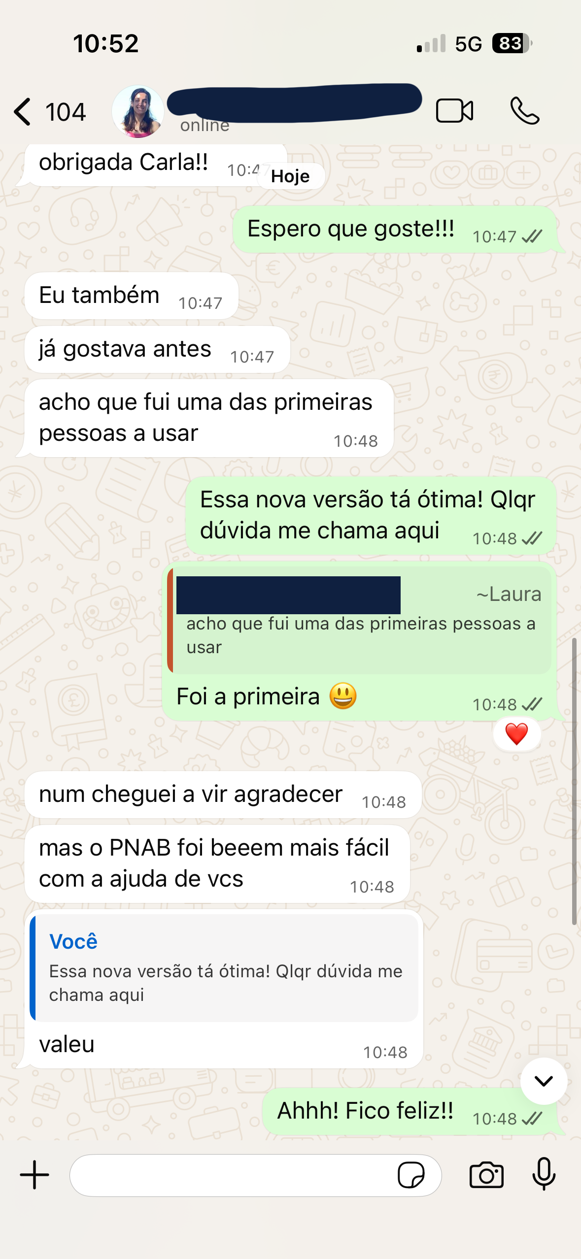 Depoimento de Laura
